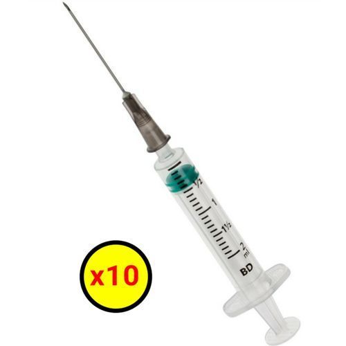 Syringe And Niddle Complete Pack Multipurpose Injection Syringe Niddle 5ml - 10 Pieces