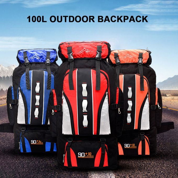 100L Large Capacity Mountaineering Backpack Outdoor Sports
