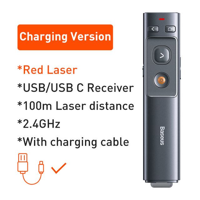 Baseus Wireless Presenter USB Laser Pointer