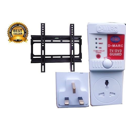 15'' - 43'' Inch LED/LCD TV Wall Hanger + Tv Guard (power Surge)