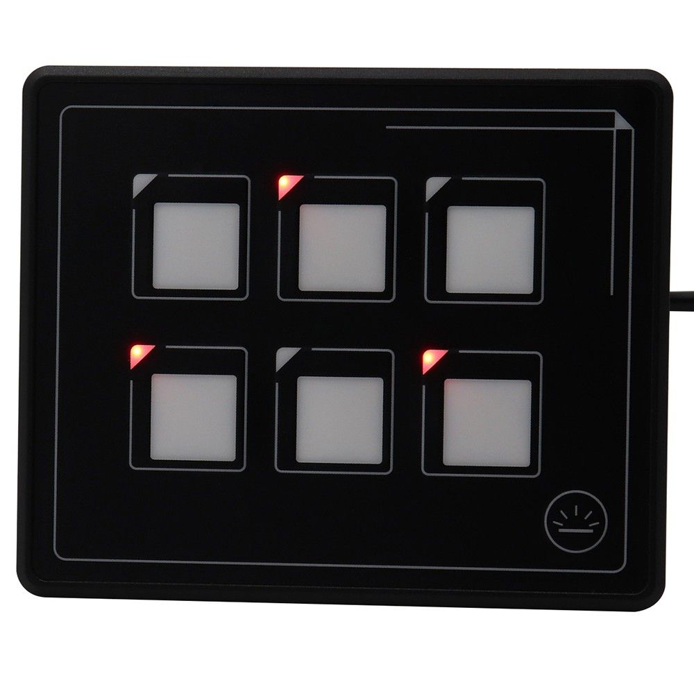 2019 New 12v 24v Button Switch Panel 6 Pin Film Waterproof