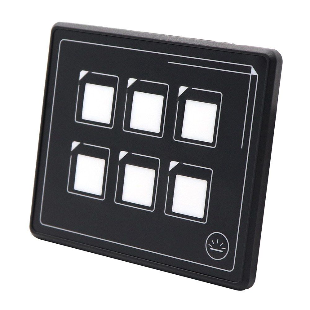 2019 New 12v 24v Button Switch Panel 6 Pin Film Waterproof