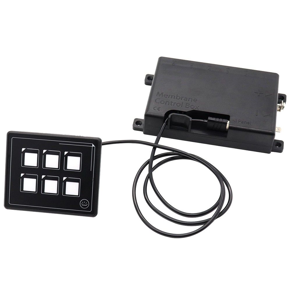 2019 New 12v 24v Button Switch Panel 6 Pin Film Waterproof