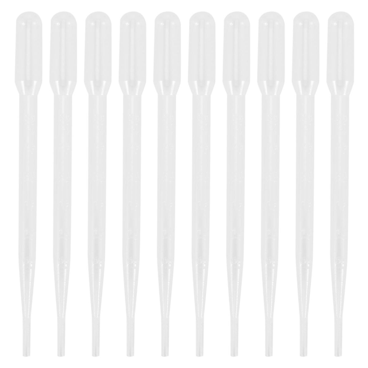 10pcs 3ML Disposable Plastic Eye Dropper Set Transfer Graduated Pipettes