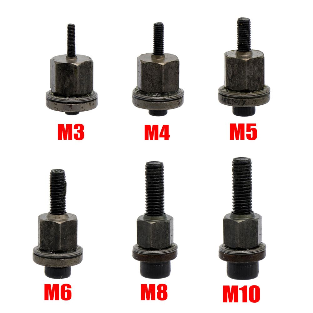 36pcs Rivet Nut Head Kit  Galvanized Hand Rivet Head Set With M3/M4/M5/M6/M8/M10 M3-M10 Nutsortment Simple Installation