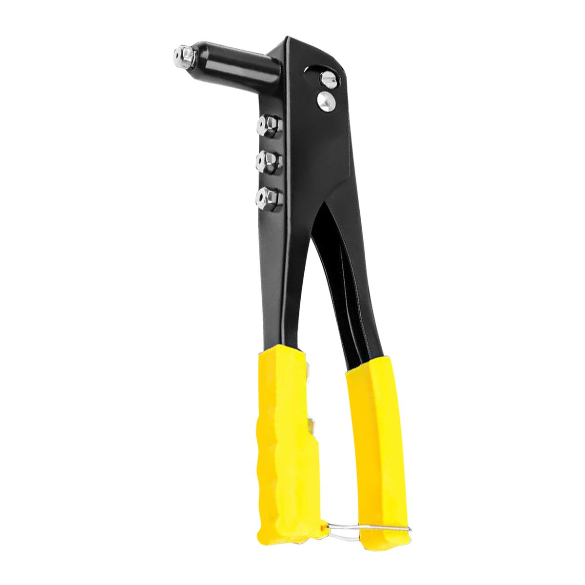 Rivet Gun Kit Heavy Duty Single Hand Manual Riveter With 4 Heads 3/32 Inch 1/8 Inhc 5/32 Inch 3/16 Inch For Automotive Railway