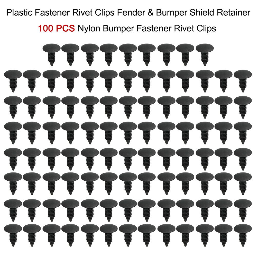 Plastic Fastener Rivet Clips Fender   Bumper Shield Retainer