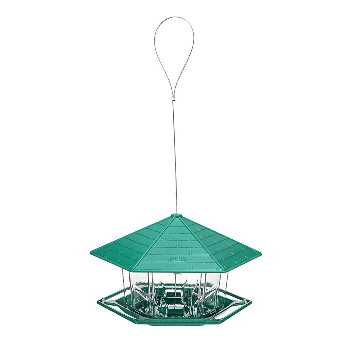Bird Food Feeder Hanging Hummingbird Food Holder Green