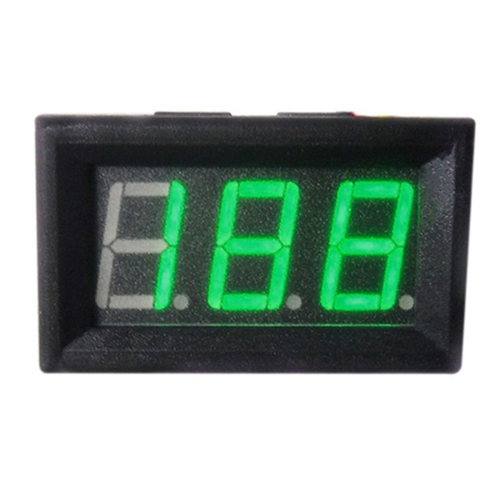 Mini DC 0-30V 3-Digital LED Display Mini Voltmeter-Green