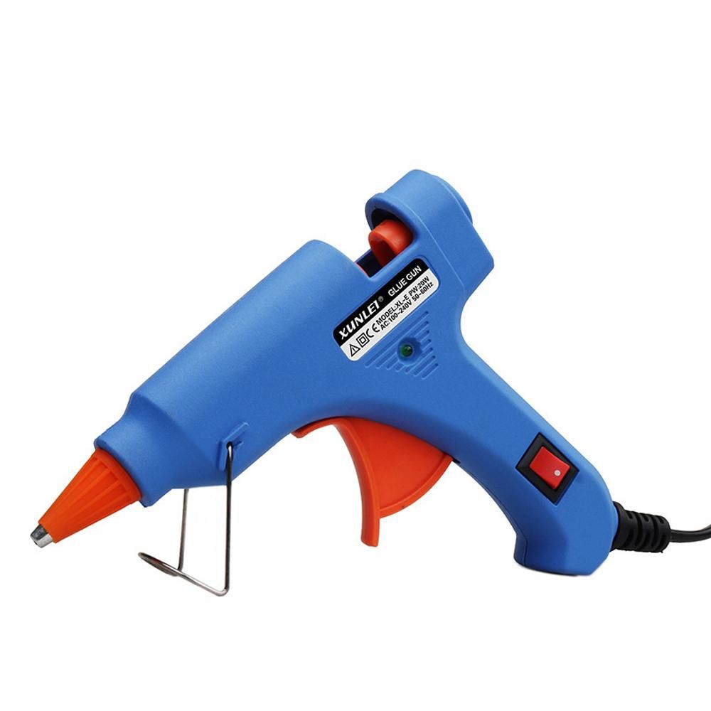 20W Hot Melt Glue Machine Portable Electric Hot Melt Applicator Glue Extrusion Tool with 30pcs Glue Sticks for DIY Art Craft Handmade Home Quick Repairs