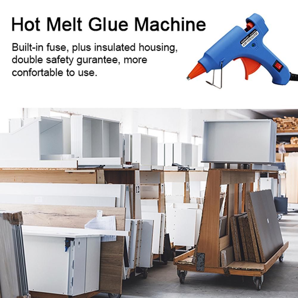 20W Hot Melt Glue Machine Portable Electric Hot Melt Applicator Glue Extrusion Tool with 30pcs Glue Sticks for DIY Art Craft Handmade Home Quick Repairs
