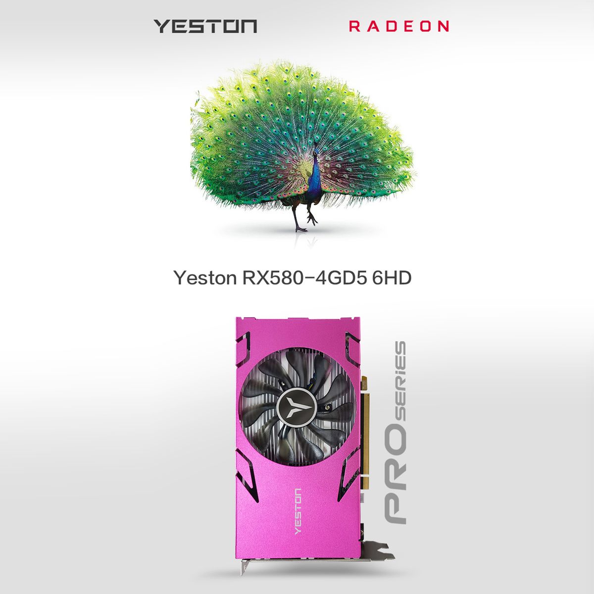 RX580-4G 6HD Graphics Card 4G/256bit/GDDR5 Memory