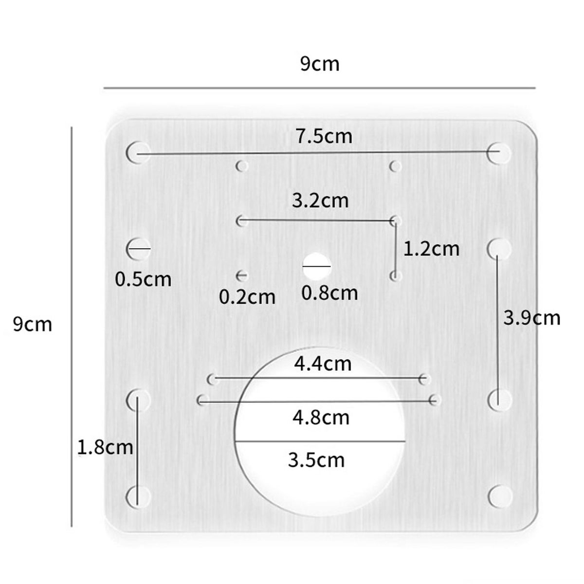 Stainless Steel Cabinet Door Hinge Repair Kit Silver