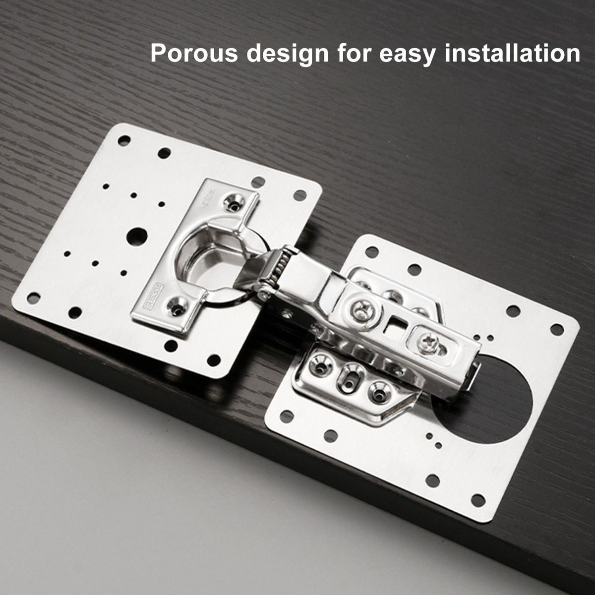Stainless Steel Cabinet Door Hinge Repair Kit Silver
