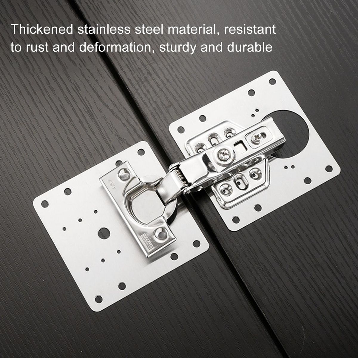 Stainless Steel Cabinet Door Hinge Repair Kit Silver