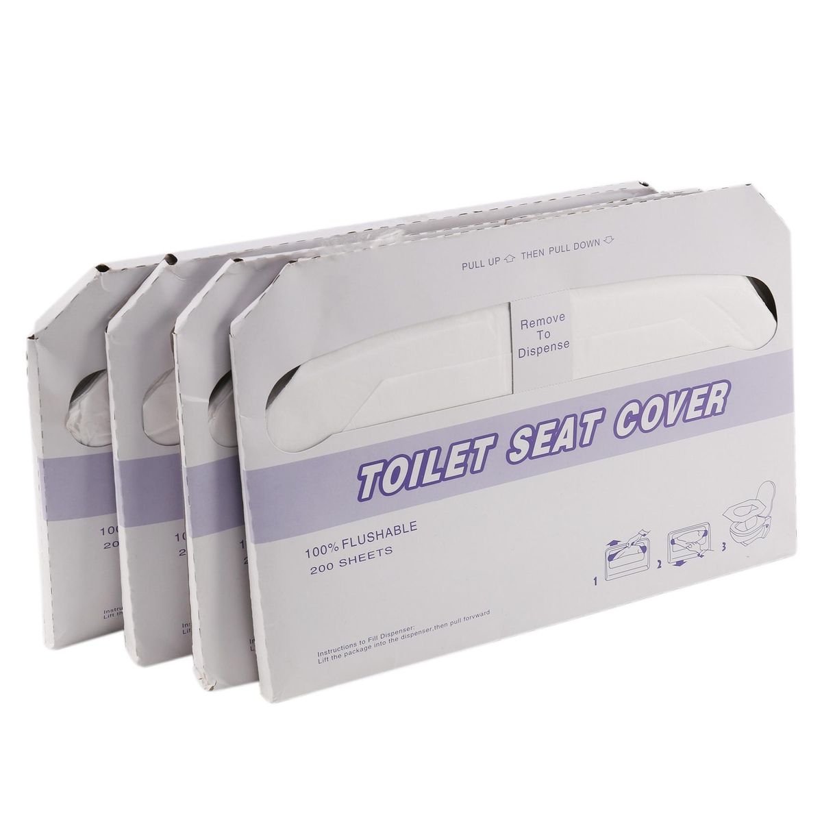 800PCS Soluble Water Disposable Toilet Pad, Wood Pulp Toilet Seat, Disposable Toilet Paper