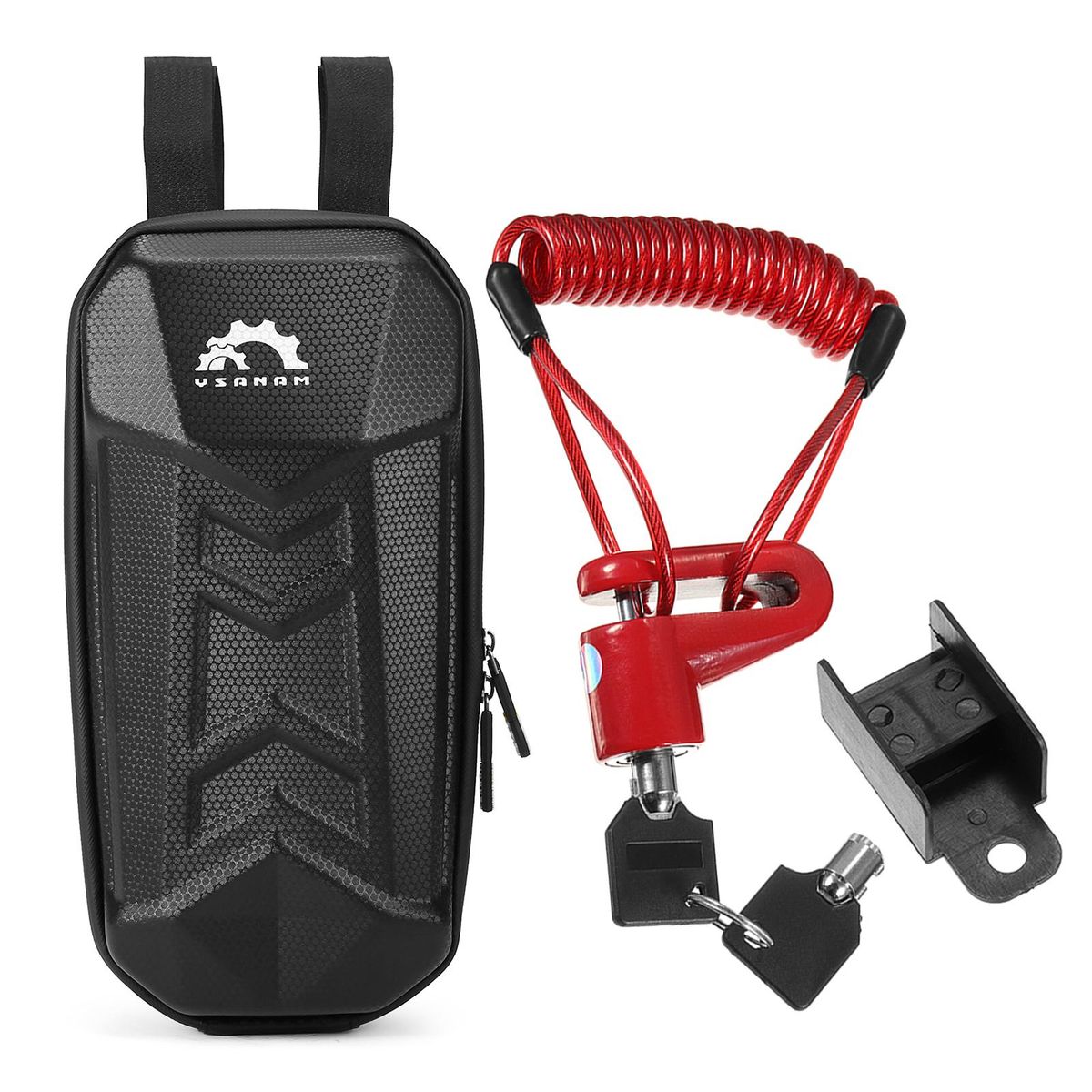 Rainproof Electric Scooter Storage Bag with Multifunctional Disc Brake Lock
