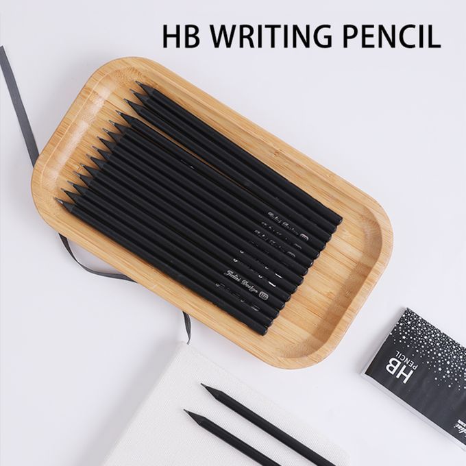 12 Pcs HB Writing Pencil Set Graphite Core Drawing