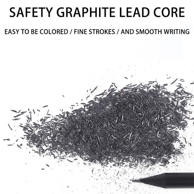 12 Pcs HB Writing Pencil Set Graphite Core Drawing