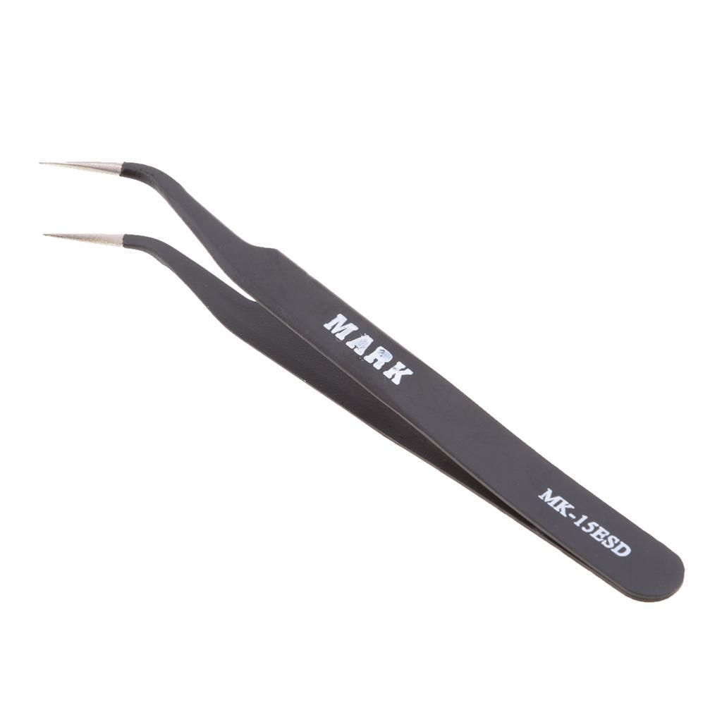 Anti Static Straight Curved Tweezers For Cell Phone Repair Eyelash