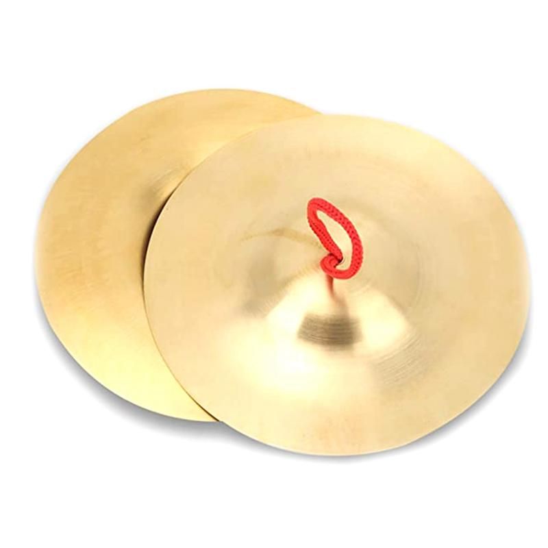 Crash Cymbal Pack Of 2 Brass Hand Pool Percussion Instrument Toy for Children Adults