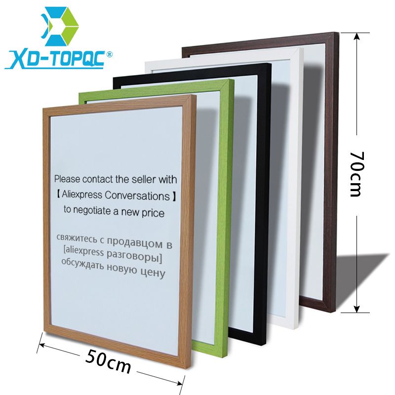 Xindi 50*70cm 10 Colors Mdf Frame Whiteboard Magne