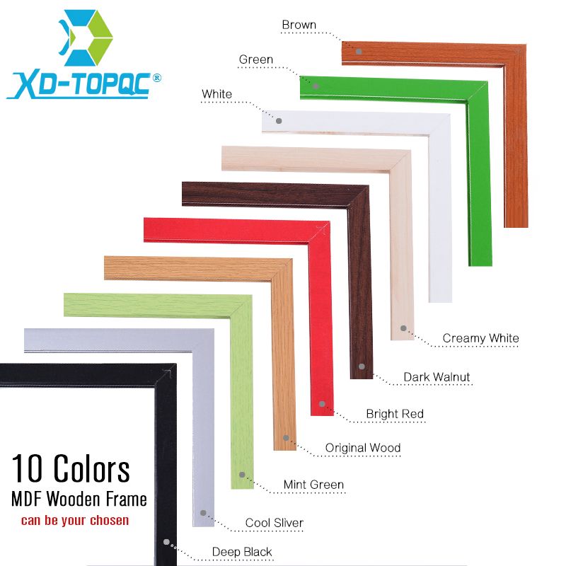 Xindi 50*70cm 10 Colors Mdf Frame Whiteboard Magne