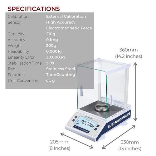 Analytical Balance 0.1 Mg - 210 G