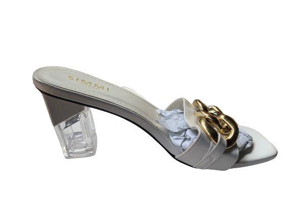Smart Ladies Low-Heel Sandals - White