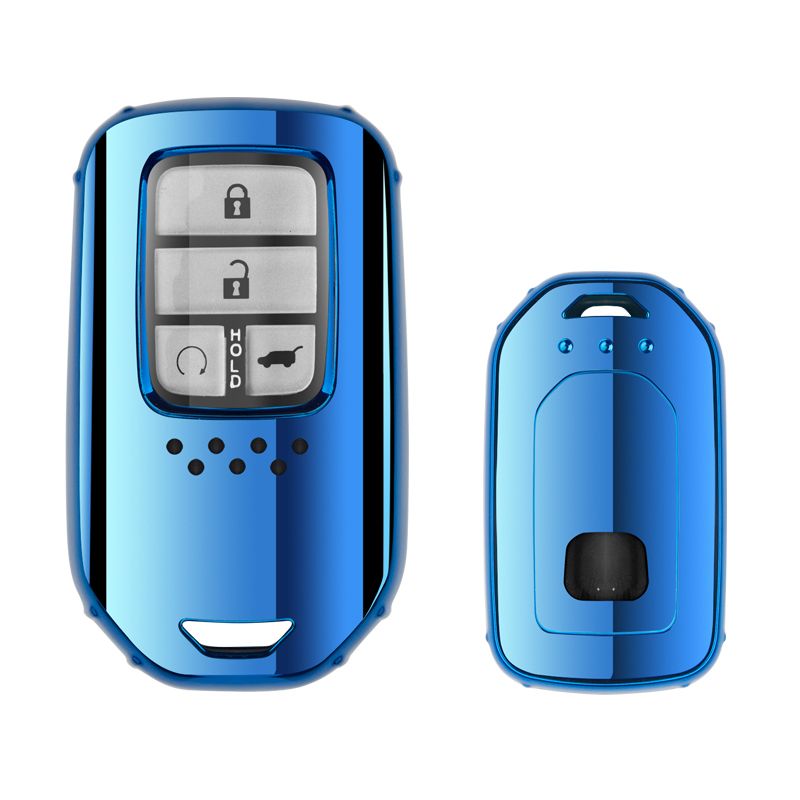 TPU Car Remote Key Full Cover Case Keychain For Honda Accord Civic CR-V XR-V-Blue Only Case