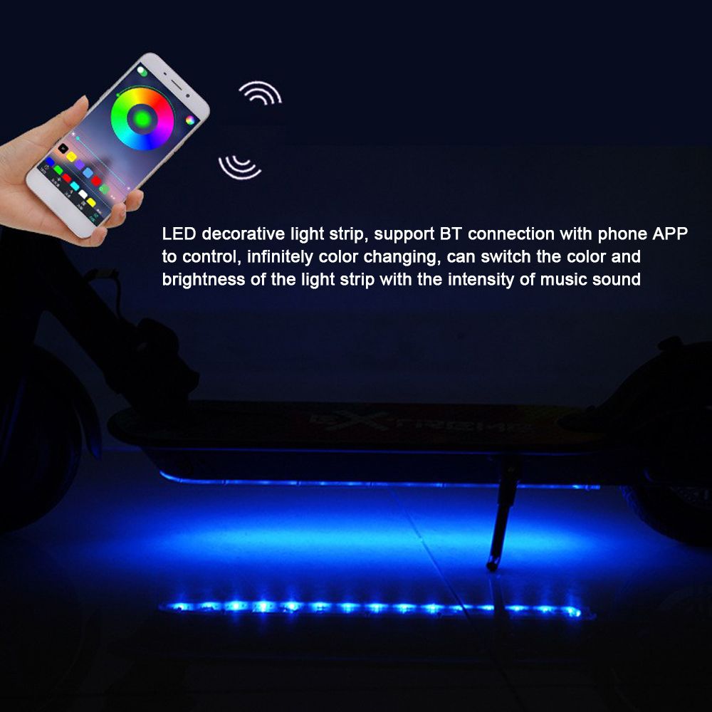 BT LED Strip Light Electric Scooter Chassis Decorative