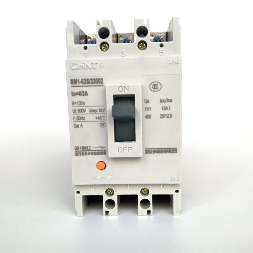 63A Breaker CHINT NM1-63S 33002 Circuit Case Molded