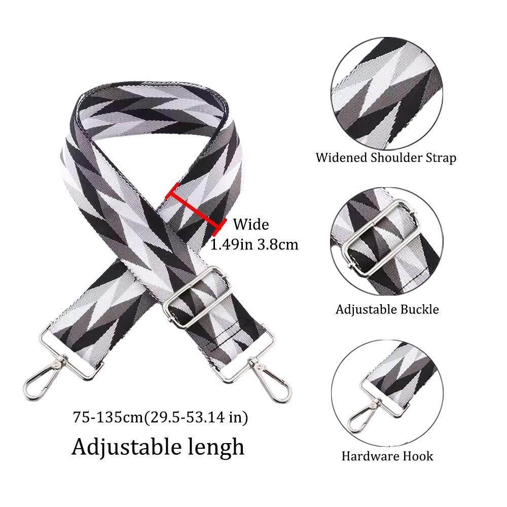 Adjustable shoulder bag strap for crossbody handbag strap fashionable Colourful wallet woman accessories replaceable bag bandage