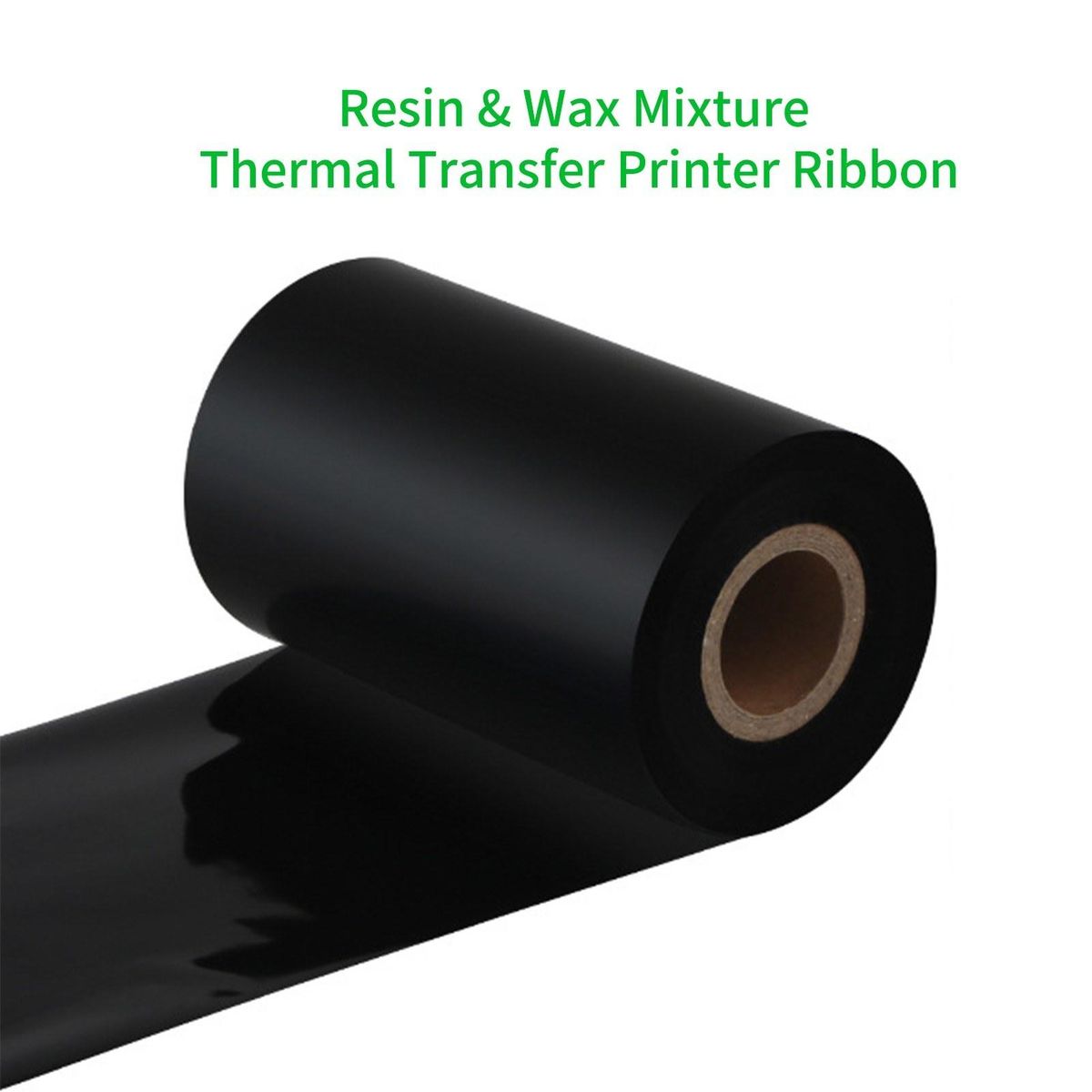 Thermal Transfer Ribbon Manufacturers Supply Barcode Printer Ribbon Wax & Resin Mixture Material Printer Ribbon Scratch Resistant 1Inch Core 60mm*300m