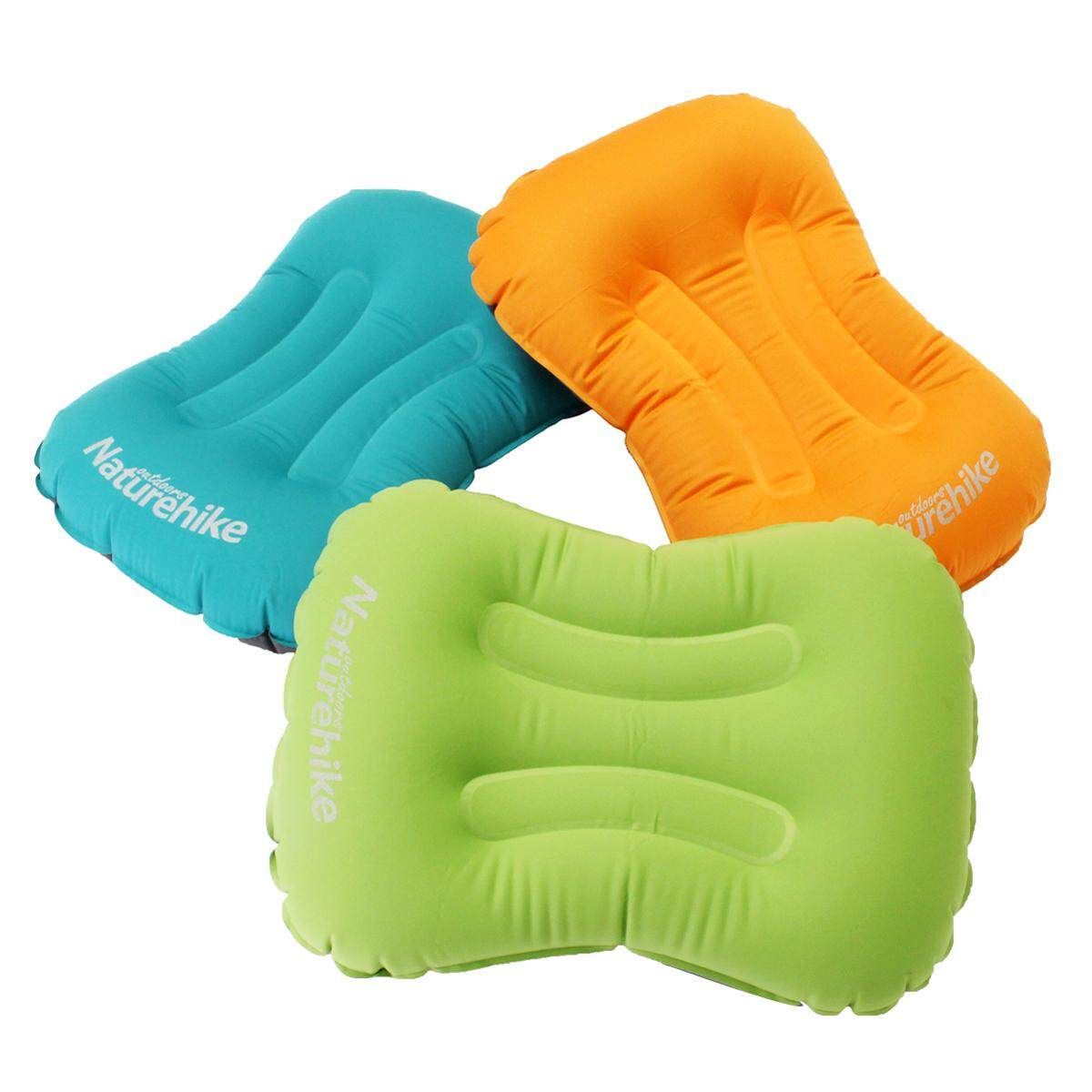 Gonflable Coussin Oreiller Outdoor Rest Camping Voyage Bureau +1 Sac Blue