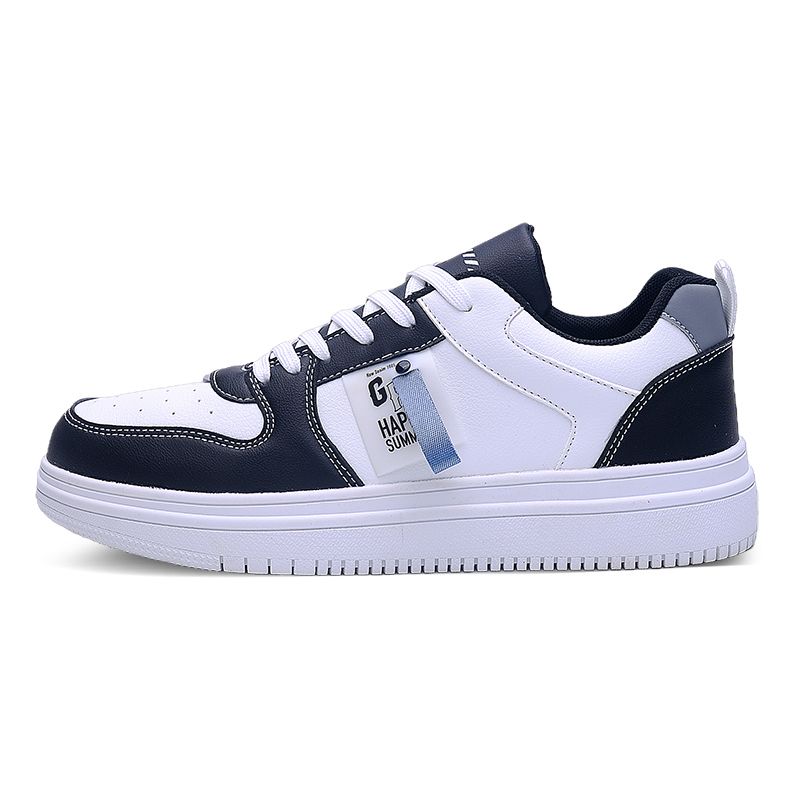 Men's Casual Shoes Breathable Shoes Running Sneakers - Black+White