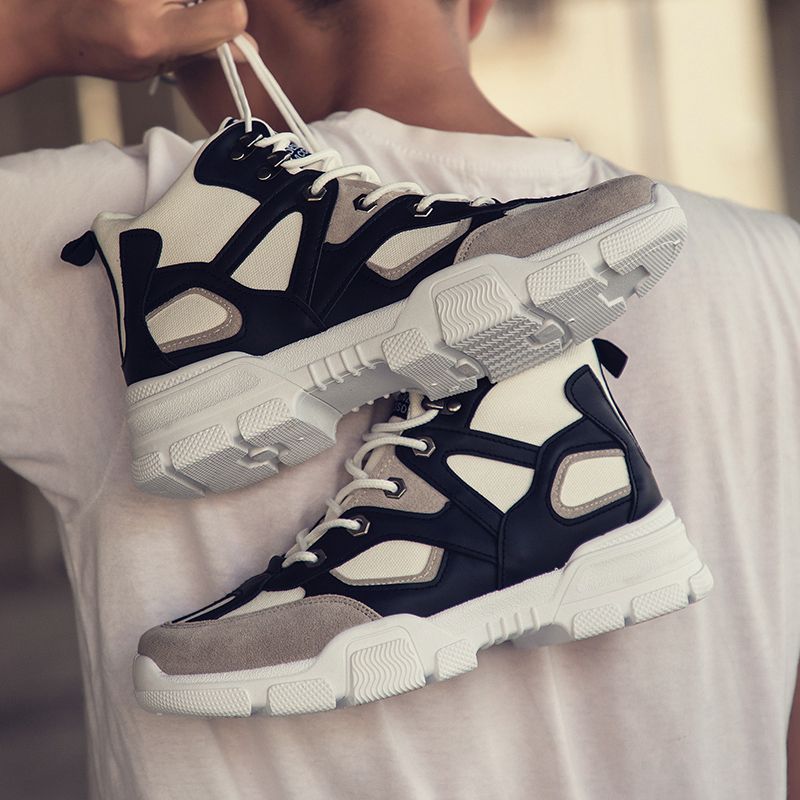 2021 Men Classic Running Sneakers - Black/White