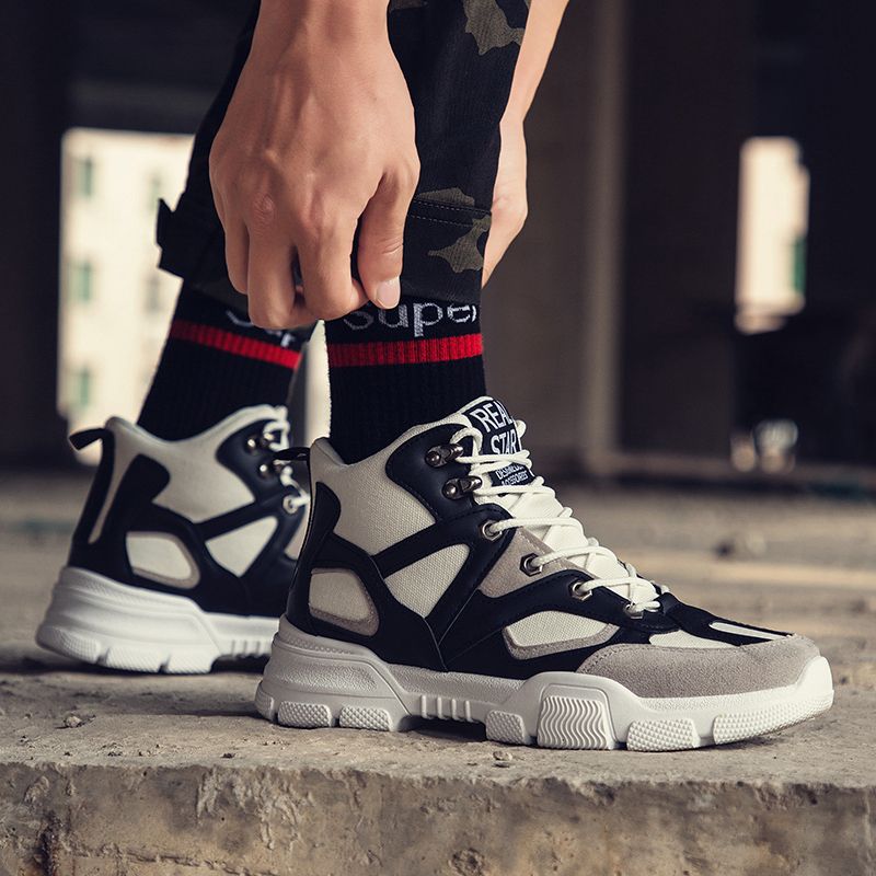 2021 Men Classic Running Sneakers - Black/White