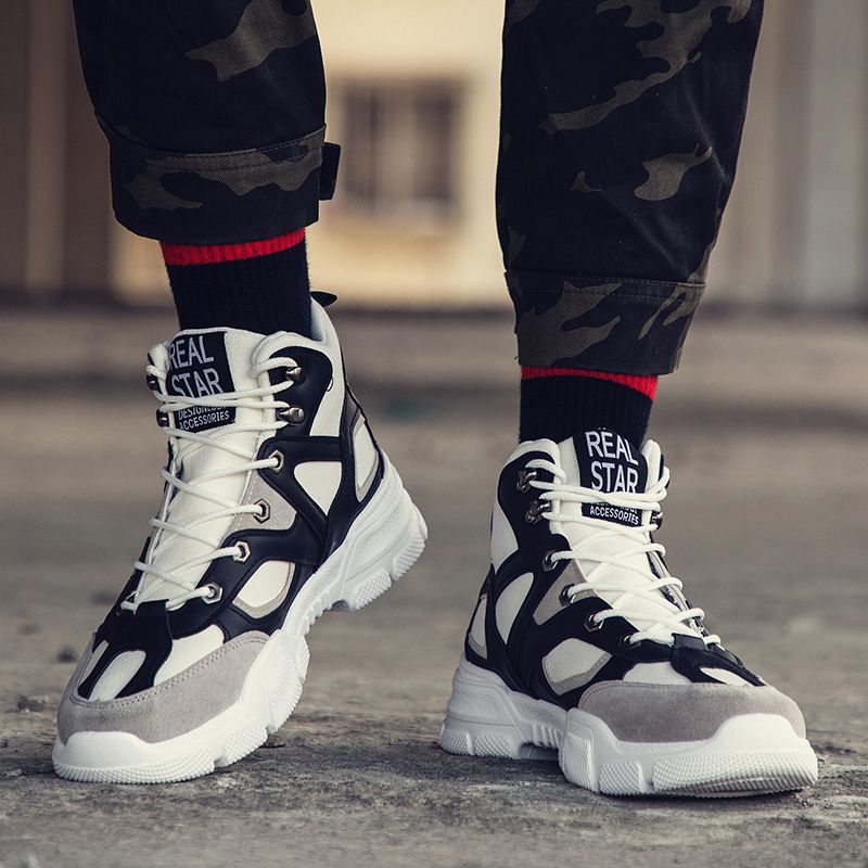 2021 Men Classic Running Sneakers - Black/White