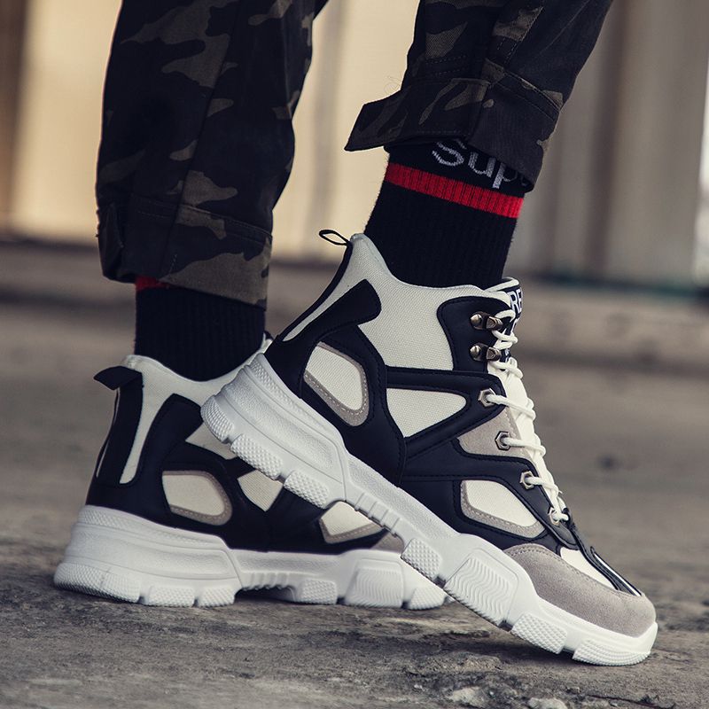 2021 Men Classic Running Sneakers - Black/White