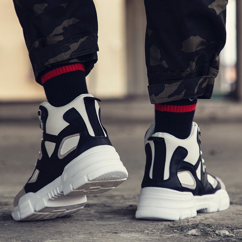 2021 Men Classic Running Sneakers - Black/White