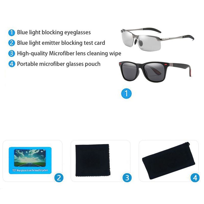 Photochromic Sunglasses With Polarized Lens Anti Glare Driver Sunglasses