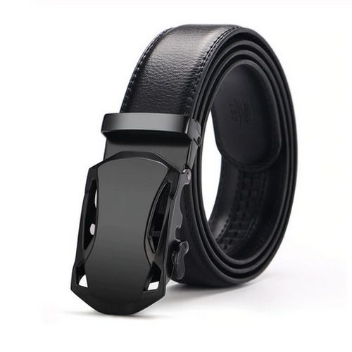 Men's Belt Leather Automatic Buckle Business Belt