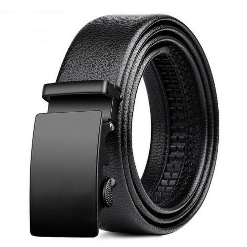 Classy Leather Automatic Mens Strap Belt -Black