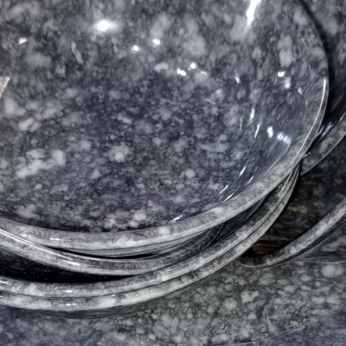 12 Pieces Unbreakable Ceramic Flat And Soup Plates