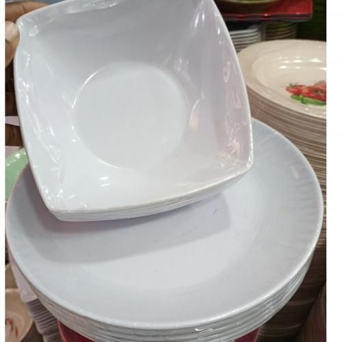 BIG 12 Pieces Unbreakable Ceramic Flat Plates