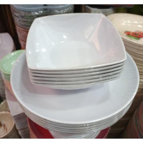 BIG 12 Pieces Unbreakable Ceramic Flat Plates