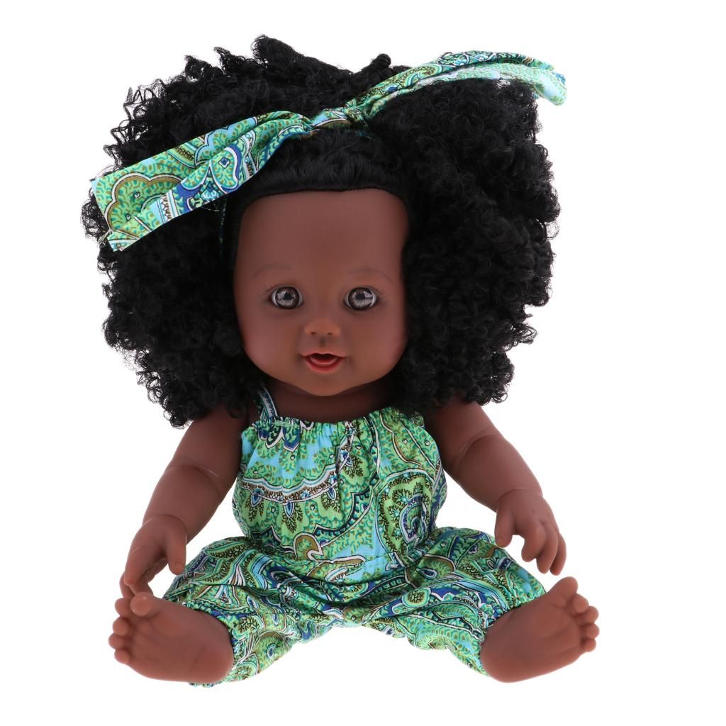 30cm Girl Doll African  Doll  Children Paly Dolls For Kids Gifts