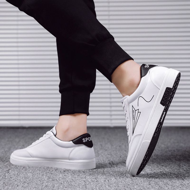 2021 Mens Casual Board Shoes Running Sneakers - White
