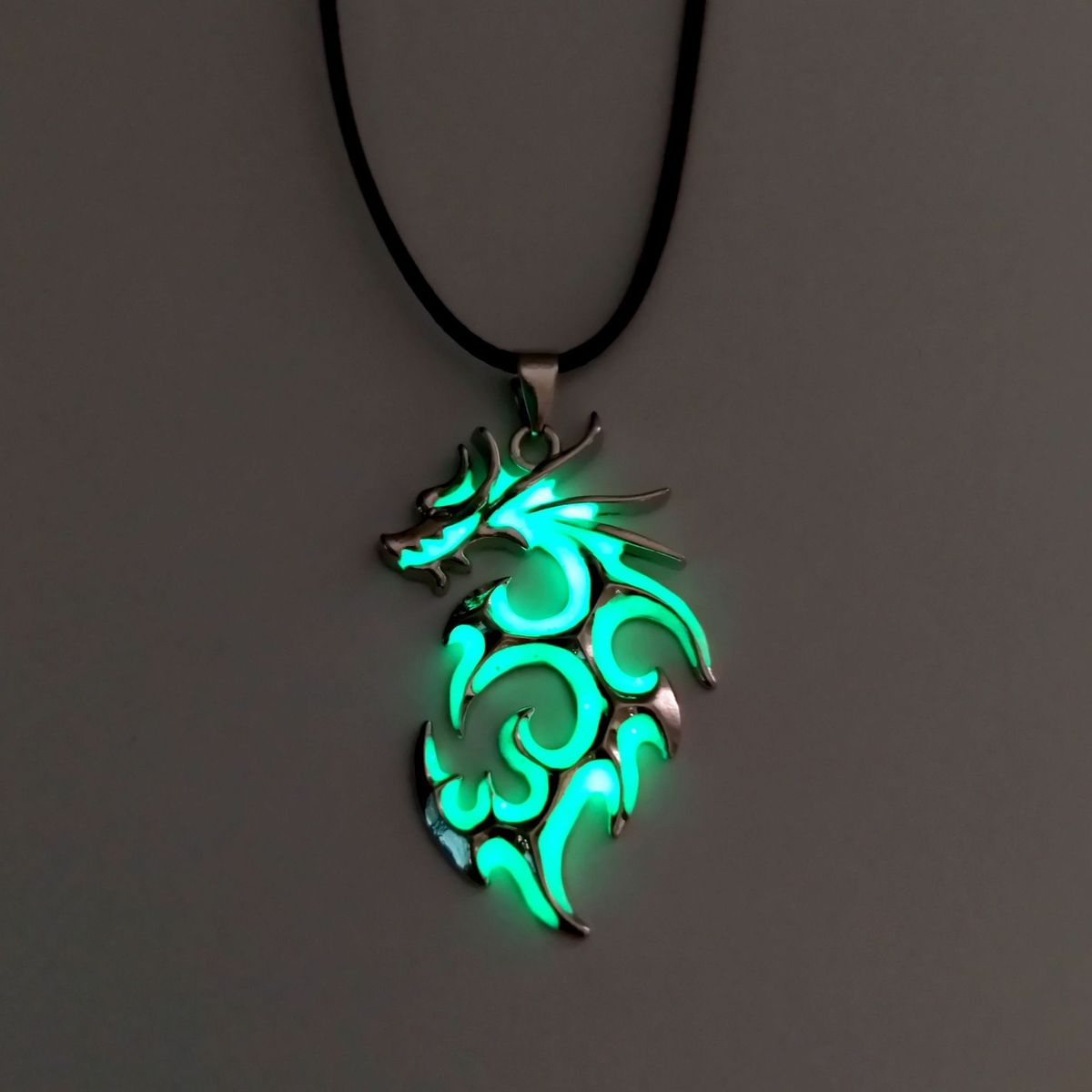 Luminous Fire Dragon Pendant Necklace Glow In Dark
